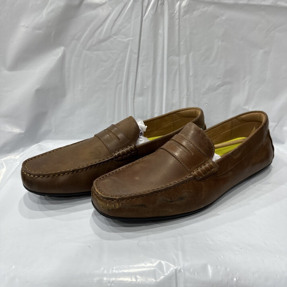 Florsheim Throttle Loafer Men's Size 13 Brown Leather Slip-On Shoes EBS990